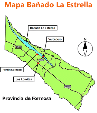 mapa bañado la estrella